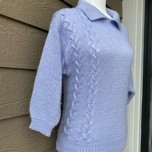 Alison J vintage womens knit sweater lavender